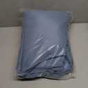 FMFUNCTEX 100% Blackout Curtains for Bedroom, Slate Blue Curtains 84 Inches Long Weave Textured Thermal Insulated Curtains for Living Room, Black Out Drapery Grommet Room Darkening 2 Panels