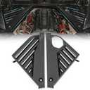 Carbon Fiber Pattern Rear Engine Bay Cover,Engine Shroud Trim Panel fit for Chevy Chevrolet Corvette C8 Coupe 2020-2023,Back Engine Compartment Cover Set,Left Right Vent Cover,2PCS