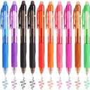 14 Colors Retractable Erasable Gel Pens, Fine Point, Assorted Color Inks for Drawing Writing, Office - Gift Set for Students, Kids & Artists