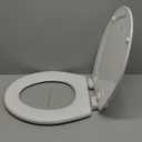Mayfair NextStep2 Toilet Seat with Toddler Potty Training Seat Built-In, Slow Close, Easy Clean, Magnetic Removable Kids Seat, Made in USA, ROUND, White, 1-Pack