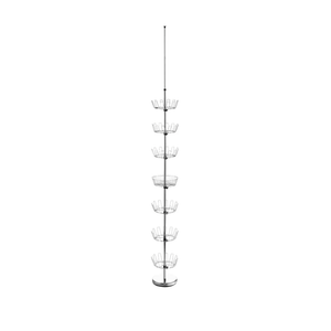 Whitmor 6 Tier Floor-To-Ceiling Shoe Spinner - Adjustable with Basket