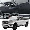 Zanch 2026 Upgraded Windshield Sun Shade Umbrella: Custom Fit for Dodge RAM 1500 2500 3500 2019-2026 Front Window Sunshade, Block UV Rays & Keep Car Cool, 1:1 Scan for RAM 1500, No Gaps & No Scratches