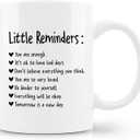Little Reminder Coffee Mug Ceramic 11Oz - Mental Health Mug, Mental Health Gifts, Inspirational Gifts For Women, Birthday Mug Gifts For Women Friends (Funny Mug 6)
