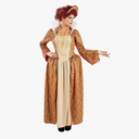 fun shack Tudor Costume Women Medieval Queen Outfit Anne Boleyn Dress for Historical Events and Themed Parties,L