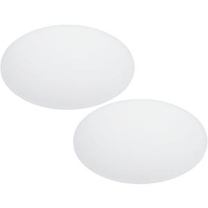 PATIKIL 16" Diameter Lampshade Diffuser, 2 Pcs 2.7mm Thick Round Diffuser Sheet for Drum Lampshades, Pendants Light, DIY Light Shield, Translucent White