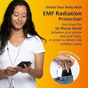 5G Phone Shield, Cell Phone EMF Protection, Radiation Protection Sleeve That Works for Any Phone, No Signal Interference & Battery Drainage, 2nd Gen, Black, Regular Size, 3 x 6 inches