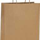BagDream 10x5x13 Kraft Shopping Bags 100Pcs Brown Paper Bags with Handles Bulk, for Gifts, Merchandise, Retail, Party Favor, Take-out, Grocery, Recycled Paper Gift Sacks