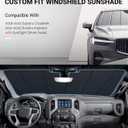 Pigenius Windshield Sun Shade for Subaru Crosstrek 2018-2023, Impreza 2017-2023. with Eyesight Driver Assist - Safeguard