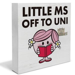College Graduation Gifts Decor, Gifts for College Girls Wooden Box Sign, Funny Wood Block Plaque Box Sign for Home Office Desk Decor(5 x 5 Inches)