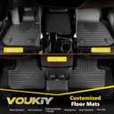 All Weather Car Floor Mats & Cargo Liner Set Fit for 2014 2015 2016 2017 2018 2019 2020 Nissan Rogue (Not Fit Sport) Car Cargo Mat Trunk Mat Rogue Floor Mats Trunk Liner Accessories Black