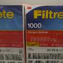 Filtrete 20x25x6 AC Furnace Air Filter, MERV 11, MPR 1000, Fits Space-Gard, Micro Allergen Defense, Electrostatic Air Cleaning Filter, 2-Pack (Actual Size 19.50x24.50x5.75 in)