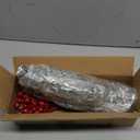 45 Pcs Artificial Christmas Snow Pine Branches with Red Berry Stems, Snowy Faux Greenery Norfolk Pine Cypress Leaves Stems, Berries White Frosted Fake Foliage Pines Needle Picks for Garland Home Decor