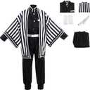 Yakisle Iguro Cosplay Costume Iguro Outfit Cosplay Kimono Outfit Uniform Costume Full Set with,L