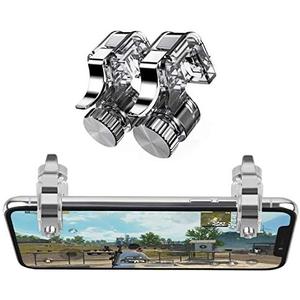 Newseego for Mobile Game Controllers, Phone Triggers for Mobile Phone, Sensitive Controller Joysticks Aim & Fire Trigger Keys for Rules of Survival (1 Pair Mobile Triggers)