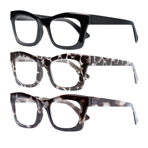 CCVOO 3 Pack Oprah Reading Glasses for Women, Eyeglasses, Blue Light Readers for Women, Computer Eye Glasses, Cheaters, +1.00