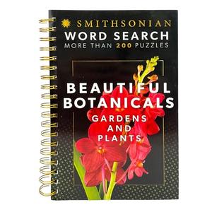 Smithsonian Word Search Gardens & Plants - Beautiful Botanicals Spiral-Bound Puzzle Multi-Level Word Search Book for Adults Including More Than 200 Puzzles (Brain Busters)