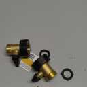 Twinkle Star Heavy Duty Brass Shut Off Valve Garden Hose Connector, Set of 2, TWIS3001
