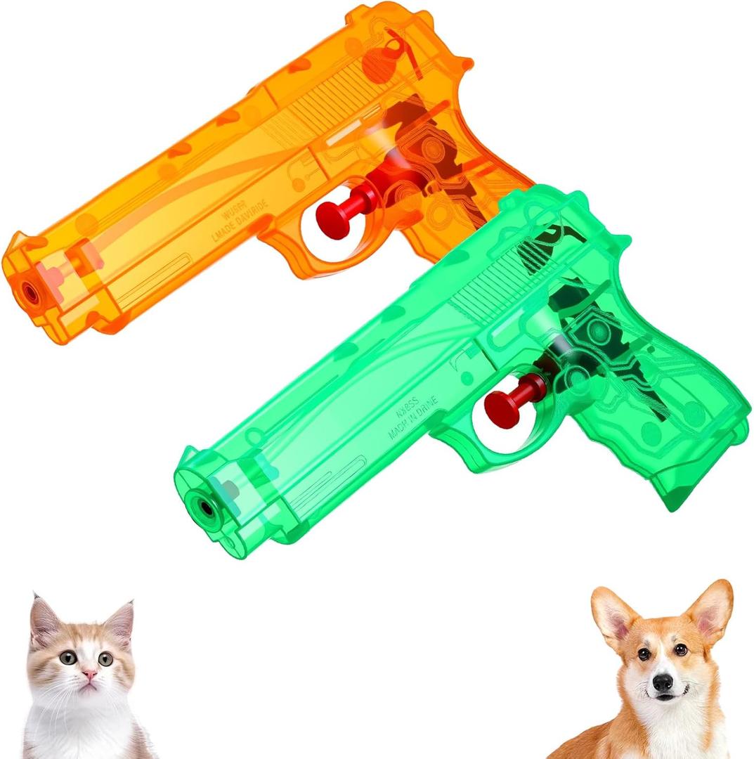 Geelin 2 Pack Squirt Spray for Cats Dogs Training Squirt Gun for Cats Deterrent Water Spray Pistols for Dogs Pets Training