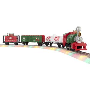 Lionel Junction North Pole Central Electric O Gauge Bluetooth Model Train Set with Remote and Lighted FasTrack