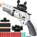 Toy Guns for Boys, Shotgun Foam Blaster, Enhanced Revolver Children Outdoor CS Soft Bullet Toy Rifle, Birthday Xmas Gift for Kids Age 8+ (Grizzly)