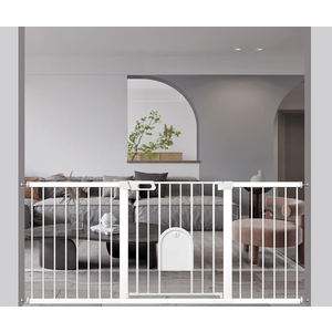 Extra Wide Baby Gate with Cat Door - Walk Through Small Pet Door Safety Gate for Stair Kitchen - Pressure Mounted No Drill 65.35"-68.11" Wide Extra Wide Baby Gate with Cat Door - Walk Through Small Pet Door Safety Gate for Stair Kitchen - Pressure Mounted No Drill 65.35"-68.11" Wide