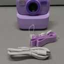 Kids Instant Digital Cameras for Boys and Girls, 1080P HD Dual-Lens Selfie Digital Camera with Print Paper & 32G Card, Christmas Birthday Gifts Toys for Toddler and Teenagers Age 3-16 Years Old (Purple)