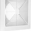 PATIKIL 14x14 Inch Bathroom Exhaust Fan Cover, ABS Plastic Fan Grille Air Conditioning Vent Cover with Springs for Ceiling or Exhaust Fans Home Office Bathroom Kitchen Ventilation