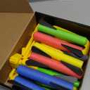 Rocket Launcher Power Air Toy Set with 10 Multi-Color Foam Rockets Launch Pad, Outdoor Activity Game