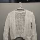 GRACE KARIN Girls Cropped Cardigan Sweaters Long Sleeve Cable Knit Button Front Sweater 5-12Y (10-12 Years, White)