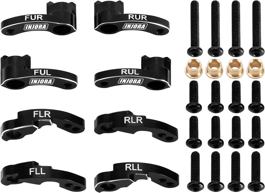 INJORA RC Shock Flex Blades CNC Aluminum Accessories for REDACTED4M Defender Bronco 1/ 18 RC Crawler Upgrade(8g/ Total)