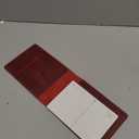 Leather Cover for 3.5x5.5 Top Spiral Notebook, Handmade Leather Notebook Cover Compatible with Rocketbook Mini Size, Small Pocket Size Memo Notepads Holder with Business Card Holder-Wine