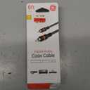 GE Digital Audio Coax Cable - Black/Orange, 6 ft 