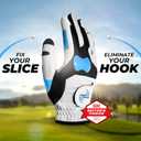 ME AND MY GOLF True Grip Training Golf Glove - Perfect Grip Every Swing, Includes Instructional Training Videos, Fix Your Slice and Improve Your Grip, Golf Gloves Men
