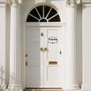 3Pcs No Soliciting Sign for Front Door, Wooden and Metal House Funny Humorous Do Not Knock or Ring Doorbell Sign