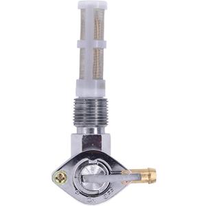 MOTOKU 3/8" NPT Chrome Fuel Petcock 90 Spigot for Harley Super Electra Glide Sportster 900 1000