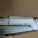 White Tension Curtain Rod 51-165In, Long Adjustable Tension Rods No Drilling for Window or Bathroom, Outdoor Curtain Rods for Patio, Easy to Install, Never Rust, Rod Diameter 1.26 Inches-White
