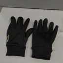 AOTOW Kids Winter Warm Sports Gloves - Cold Weather Snow Youth Water-Resistant Cycling Glove for Running Riding Football, Touch Screen Thermal Children Mittens Age 10 12 Years Boys Girls Black