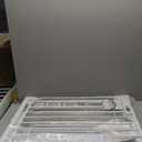 Mom's Choice-GROWNSY Baby Gate for Stairs, 29.5"-48.4" Pressure Mounted Baby Gate for Top of Stair&Doorway with V-Shaped Rods, Anti-Trip Pedal, Extra Wide Stairs Dog Gate Easy Install w/Red Reminder