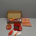 1 Set Christmas Doll Accessories Kits 2025 Includes Apron Chef Hat Hammock Swing Sleeping Bag Bathrobe Sweater Dress Headwear Scarf Ear Muffs Eye Mask Glasses Shoes(Basketball)