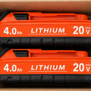 2 pcs 4.0 ah Lithium 20v