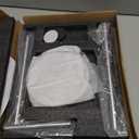 Toilet Paper Holder Free Standing with Natural Marble Base, 26" Height Floor Free Standing Toilet Paper Holder Brushed Nickel (Basic Model)