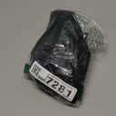 Women's Faux Leather Skirt High Waist Tummy Control Bodycon Mini Short Skirt with Slit (Large, Black)