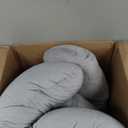 Pharmedoc Pregnancy Pillows, U-Shape Full Body Pillow -Removable Cover Jumbo Size - Gray - Pregnancy Pillows for Sleeping - Body Pillows for Adults, Maternity Pillow and Pregnancy Must Haves