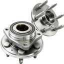 2 Pcs 513289 Front Wheel Bearing Hub Assembly Compatible with Cadillac SRX 2010-2012 2014, for Saab 9-4X 2011, Rear Hub Bearing for Cadillac SRX 2013 2015 2016, 6 Lugs w/Encoder ABS