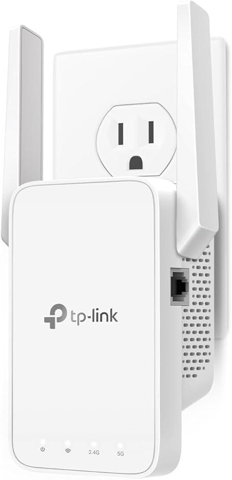 TPLink AC1200 WiFi Extender, 2023 Engadget Best Budget Pick, 1.2Gbps Signal Booster for Home, Dual Band 5GHz/2.4GHz, Covers Up to 1500 Sq.ft and 30 Devices,Support Onemesh, One Ethernet Port (RE315)