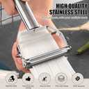 2 x Multifunction Stainless Steel Julienne Peeler Vegetable Peeler Double Planing Grater Kitchen Accessories Cooking Tools