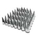 Grandroad auto 60 Pack Spike Lug Nut Covers, 33mm by 4-3/4" Thread On Chrome Spike Nut Cover Caps ABS Plastic Anti-Rust Screw-on Lug Nut Covers for Semi Trucks