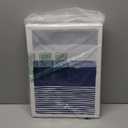 Creoate Blue Canavs Wall Art for Living Room Decor 3 Pieces Abstract Blue and White Painting Canvas Print Framed Artwork Set for Bedroom Decor Navy Blue Canvas Wall Decor, Ready to Hang, 12x16 Inch