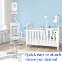 Baby Monitor Mount Baby Kamera Holder Compatible with Momcozy,Nanit Pro & Flex Stand, Hellobaby,Blemil,Comfyer BM01,Infant Optics,ANMEATE SM935E,Vava,Motorola