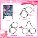 24 Pcs Valentines Day Gift Metal Brain Teaser Puzzles Set with Cards for Boys and Girls Unlock Interlock Game Fidget Party Favors School Exchange Classroom Prizes for Older Kids Teens Adults